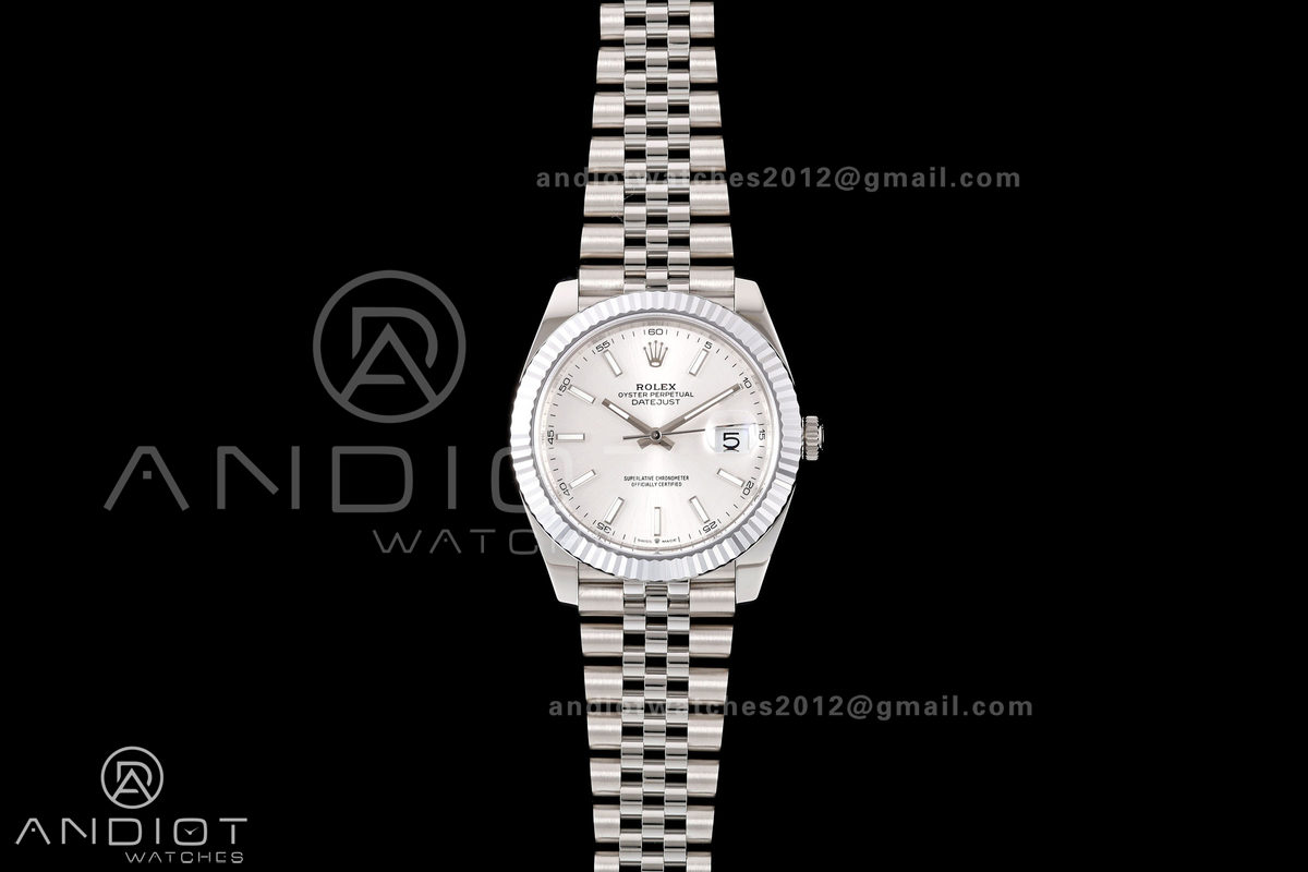 DateJust 41 126334 904L SS MZF 1:1 Best Edition Silver Dial on Jubilee Bracelet JH3235